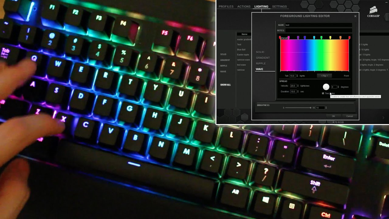 How To Program Lighting On K70 Gaming Keyboard