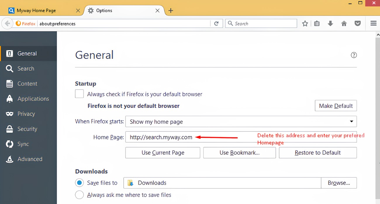 How To Remove Hp.Myway.Com From Firefox