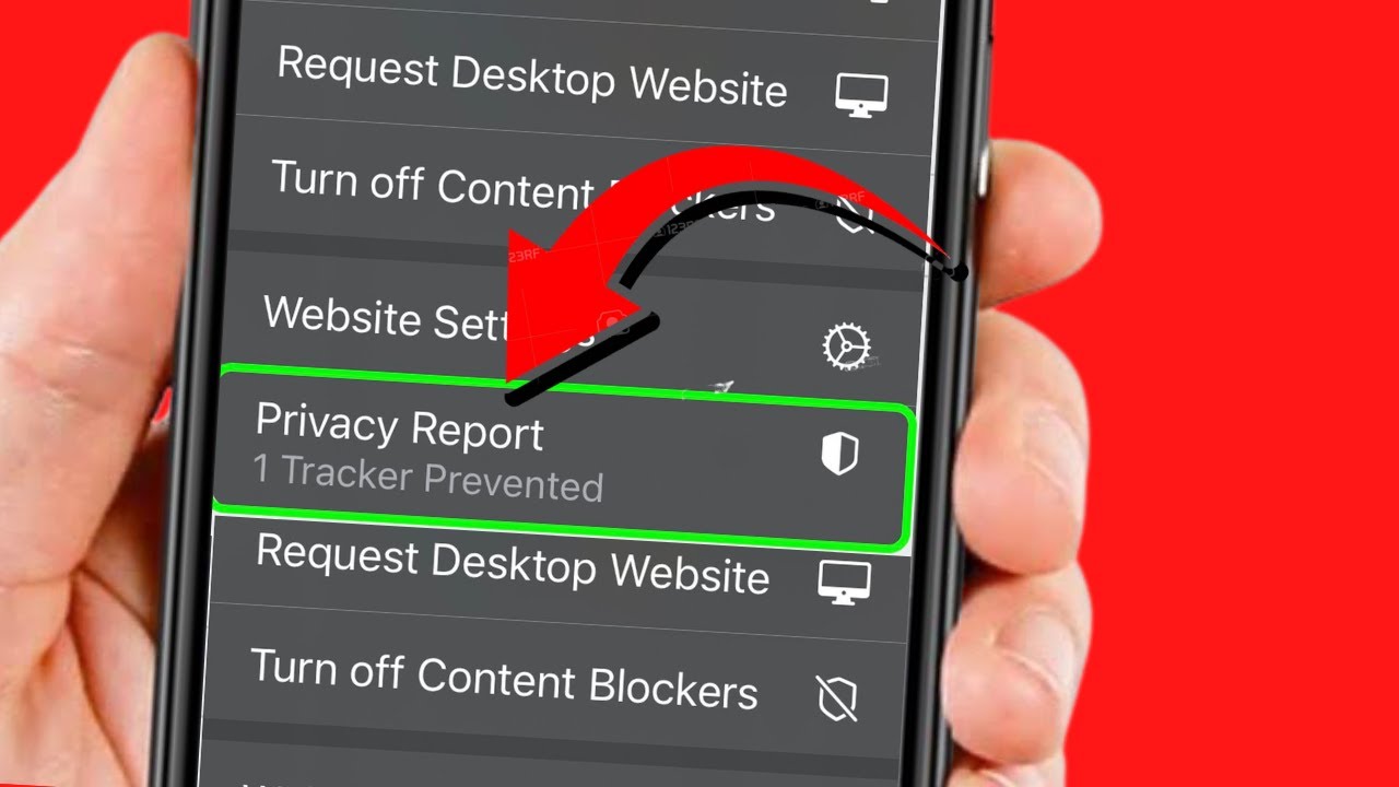 How To Remove The Privacy Report From Safari