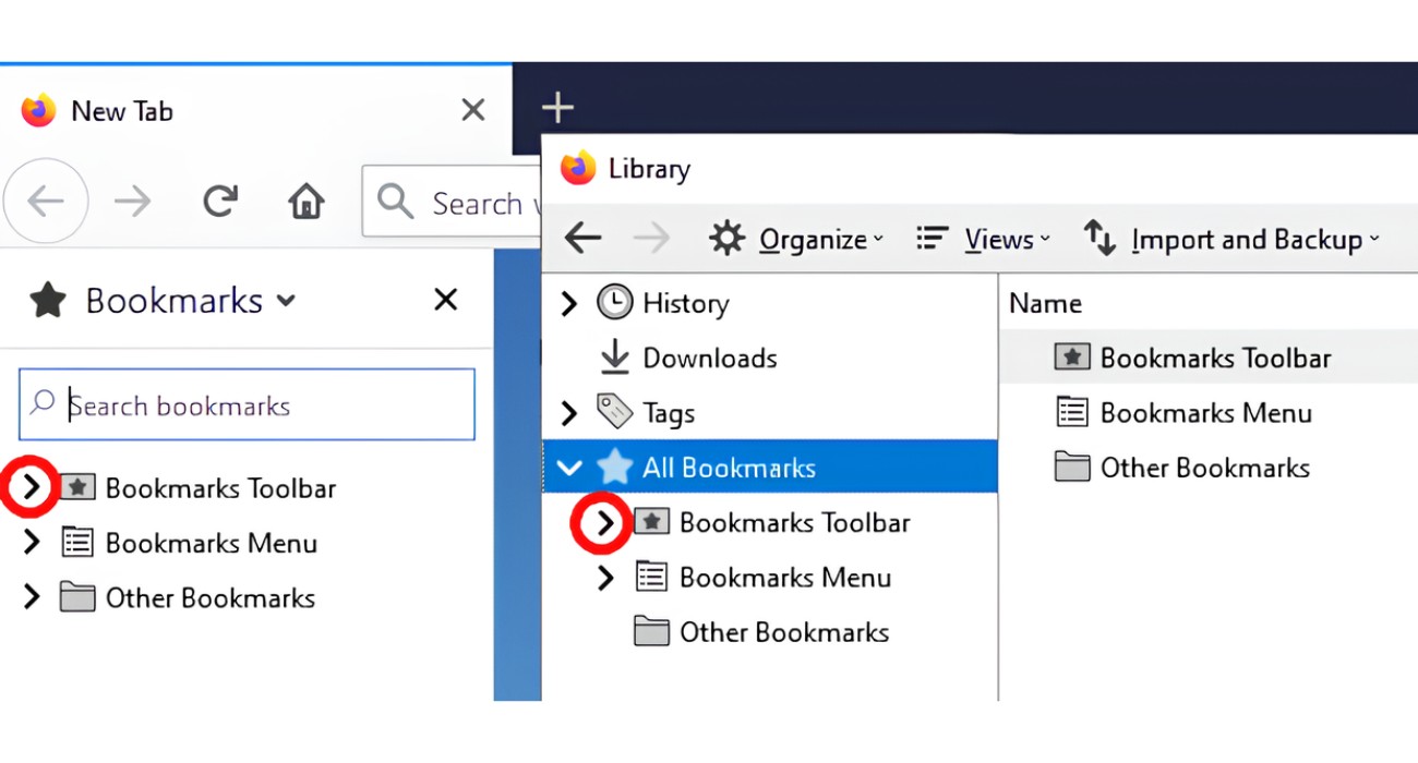 How To Restore Bookmarks Toolbar In Firefox