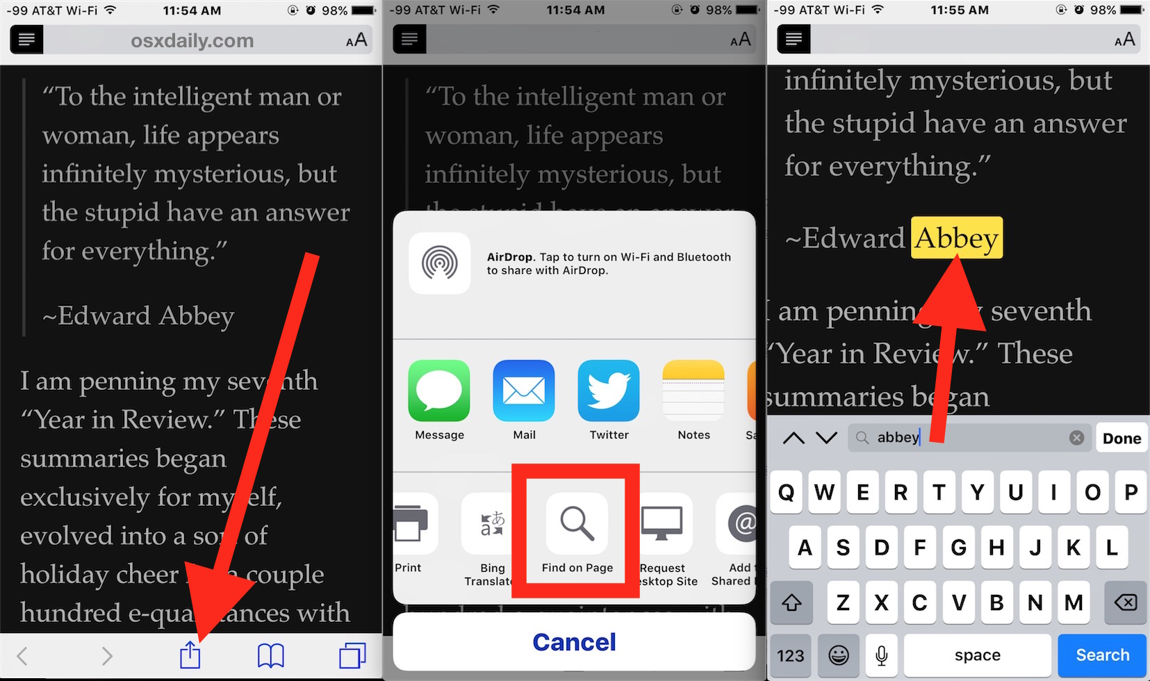 How To Search For A Word On IPhone Safari