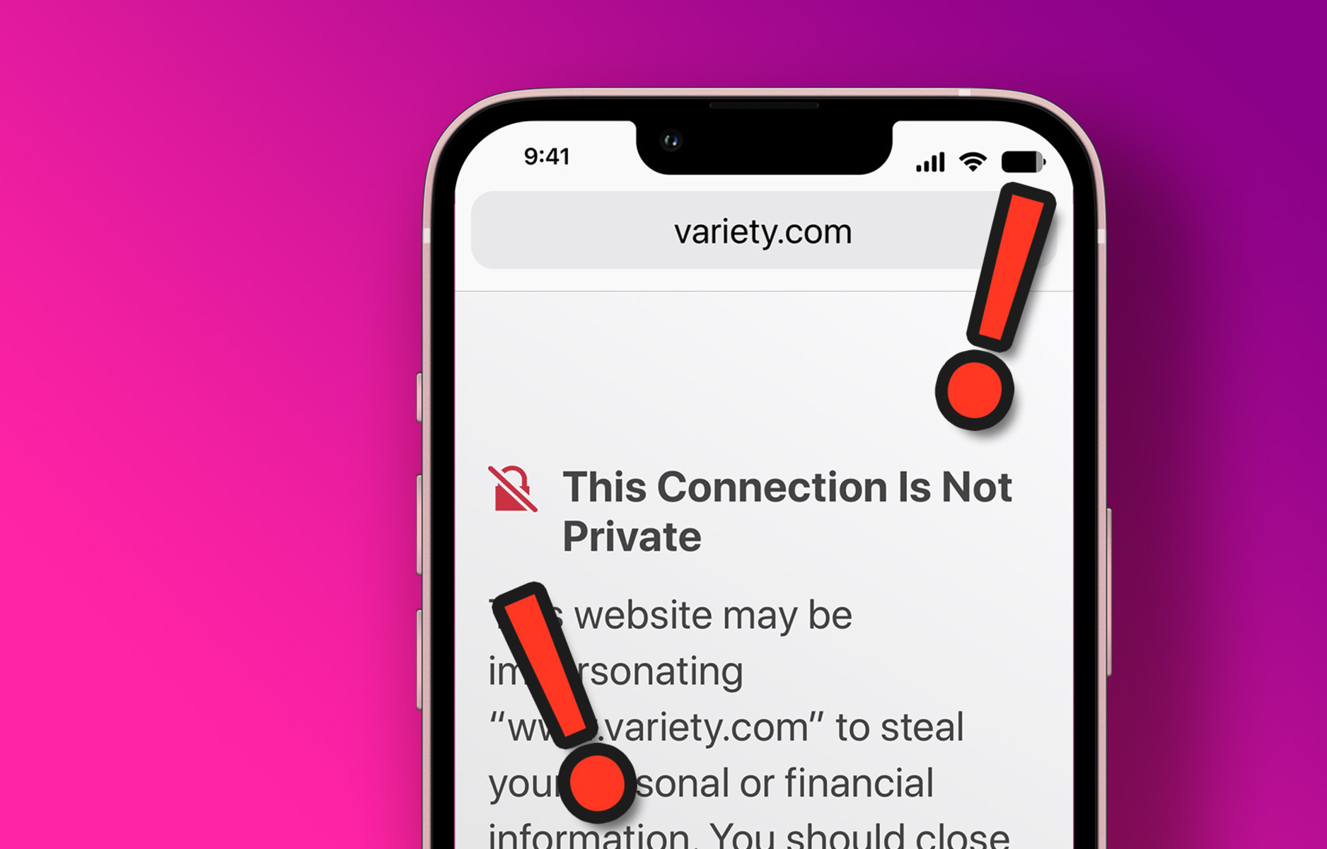 How To Stop “This Connection Is Not Private” Safari