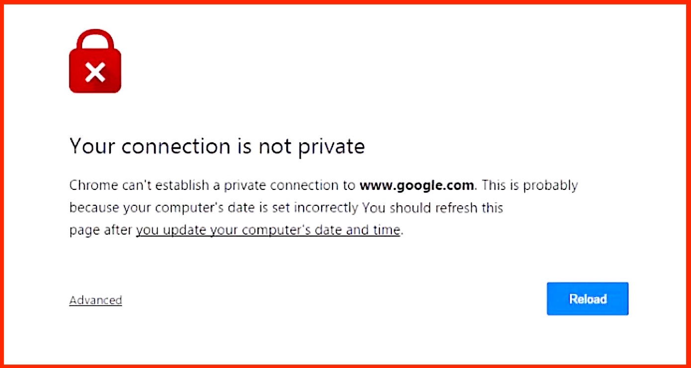 How To Stop “Your Connection Is Not Private” In Chrome