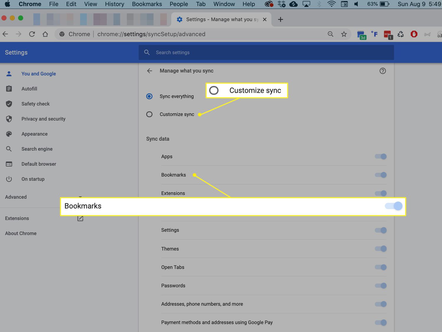 How To Sync Your Bookmarks In Chrome