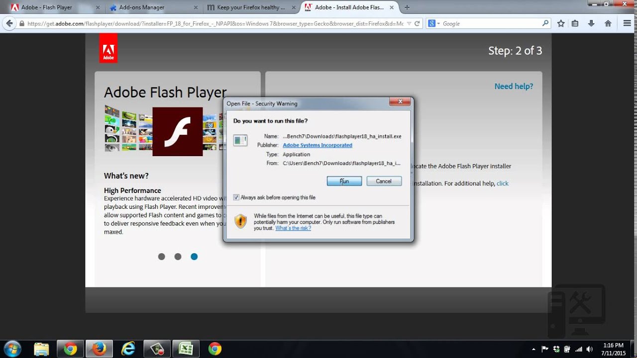 How To Turn On Adobe Flash In Firefox