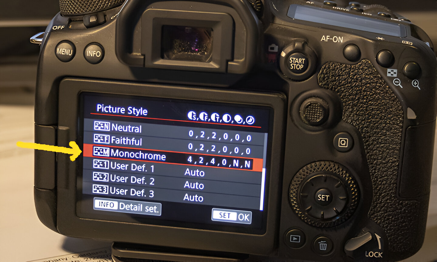 How To Turn On The B&W Function On My Canon EOS DSLR Camera
