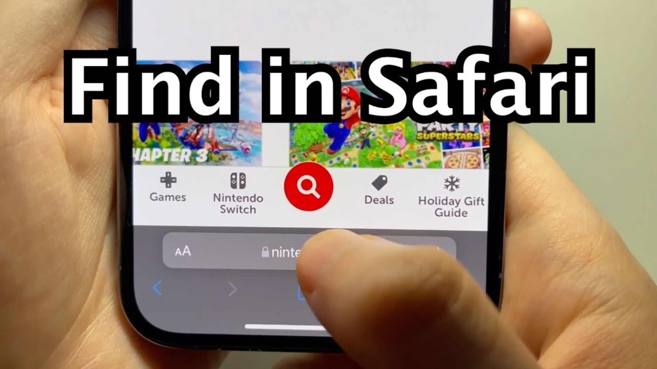 How To Use Find On Safari