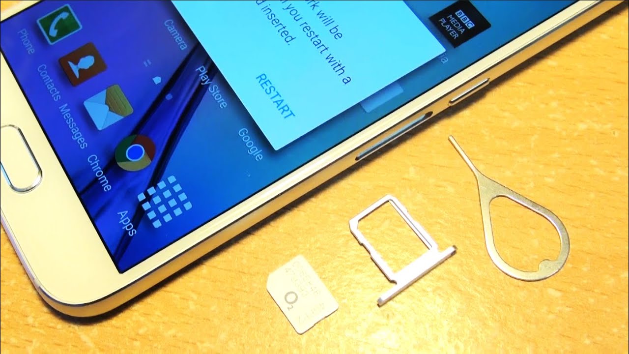 Navigating To The SIM Card On Galaxy S6
