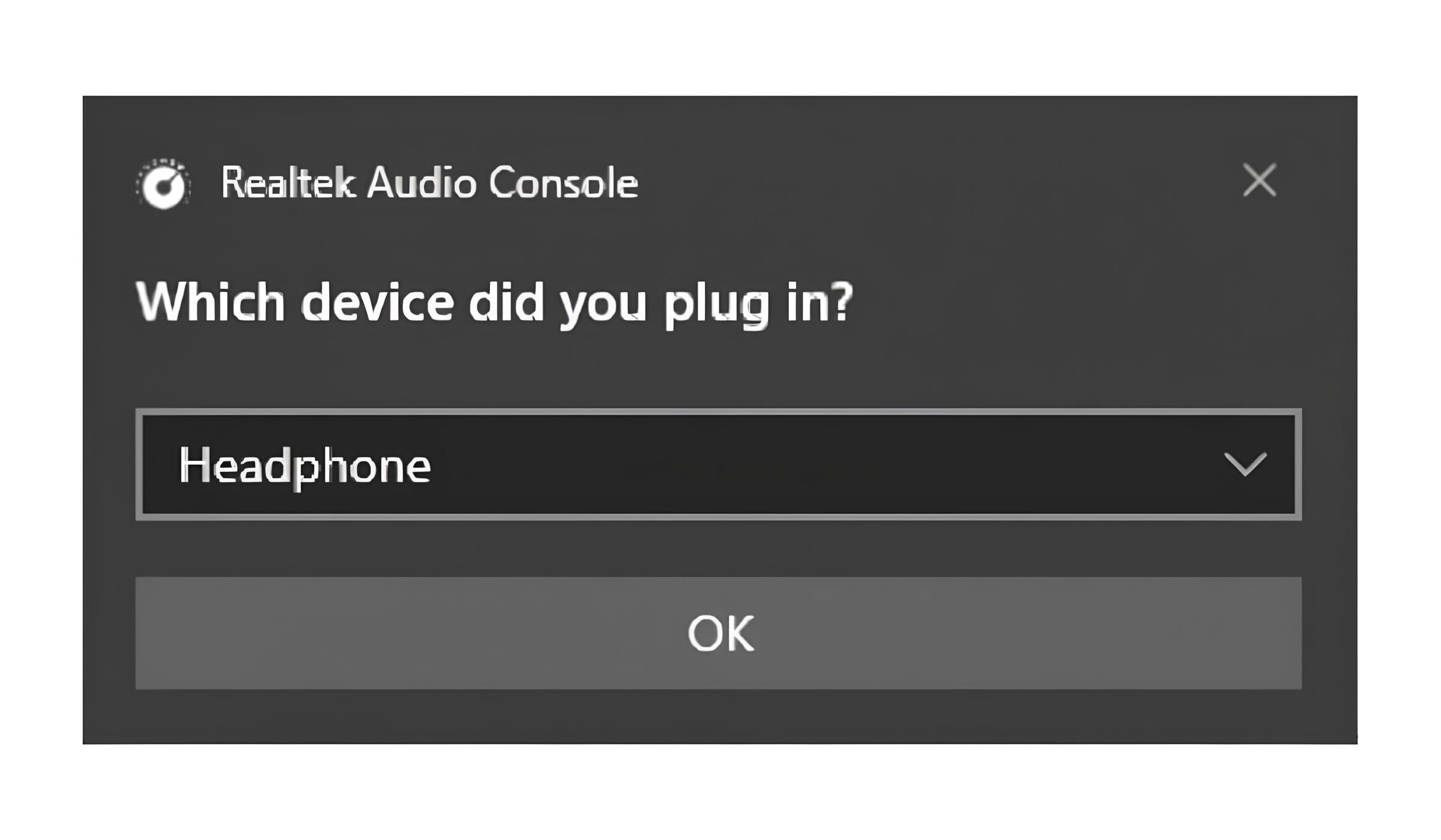 Realtek: Which Device Did You Plug In For A Gaming Headset?