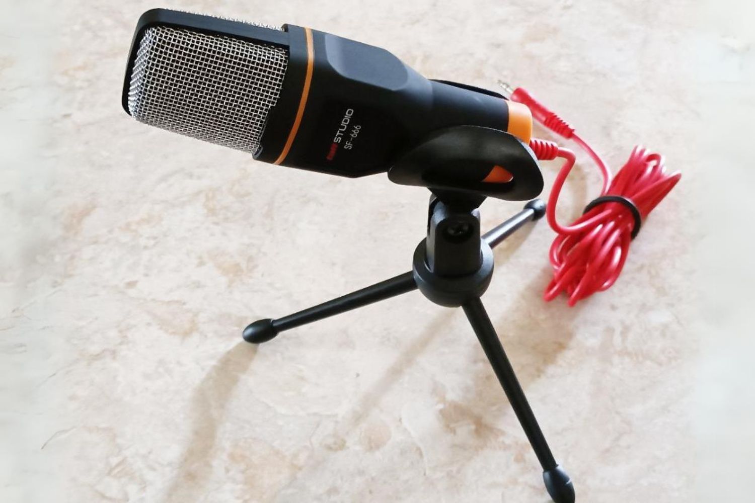 Sunjet Condenser Microphone With Tripod Stand: How To Turn It On
