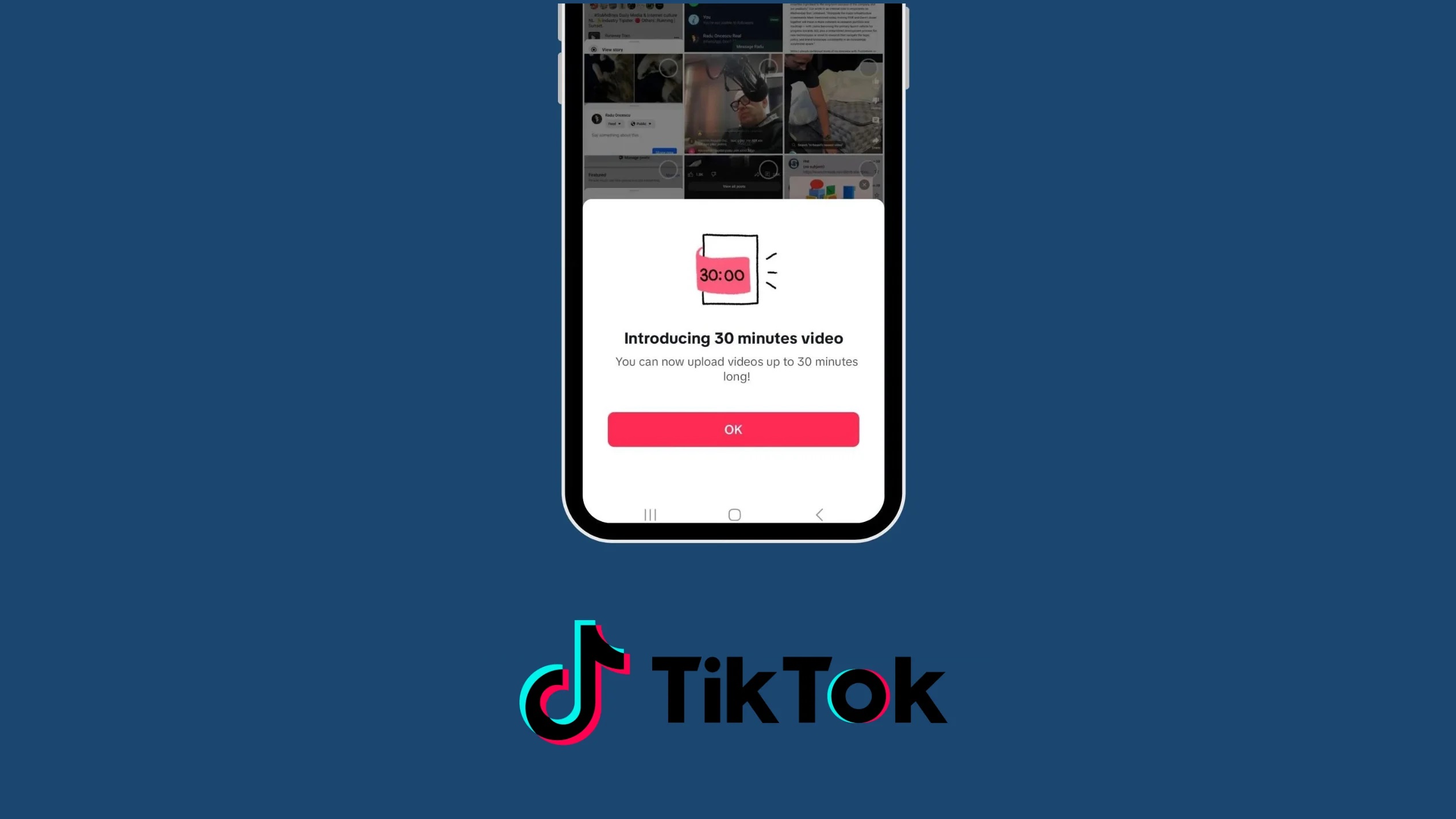TikTok Testing 30-Minute Uploads To Compete With YouTube