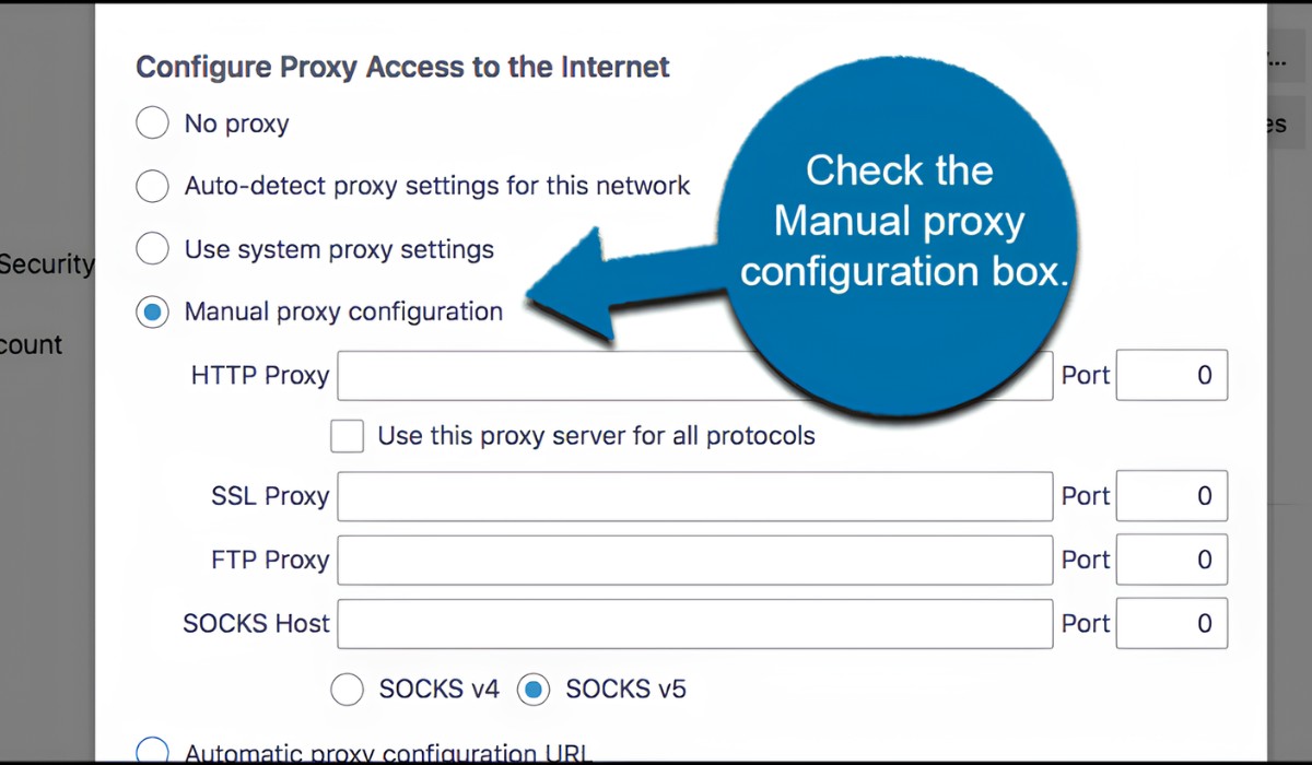 What Are Proxy Server Settings For Mozilla Firefox