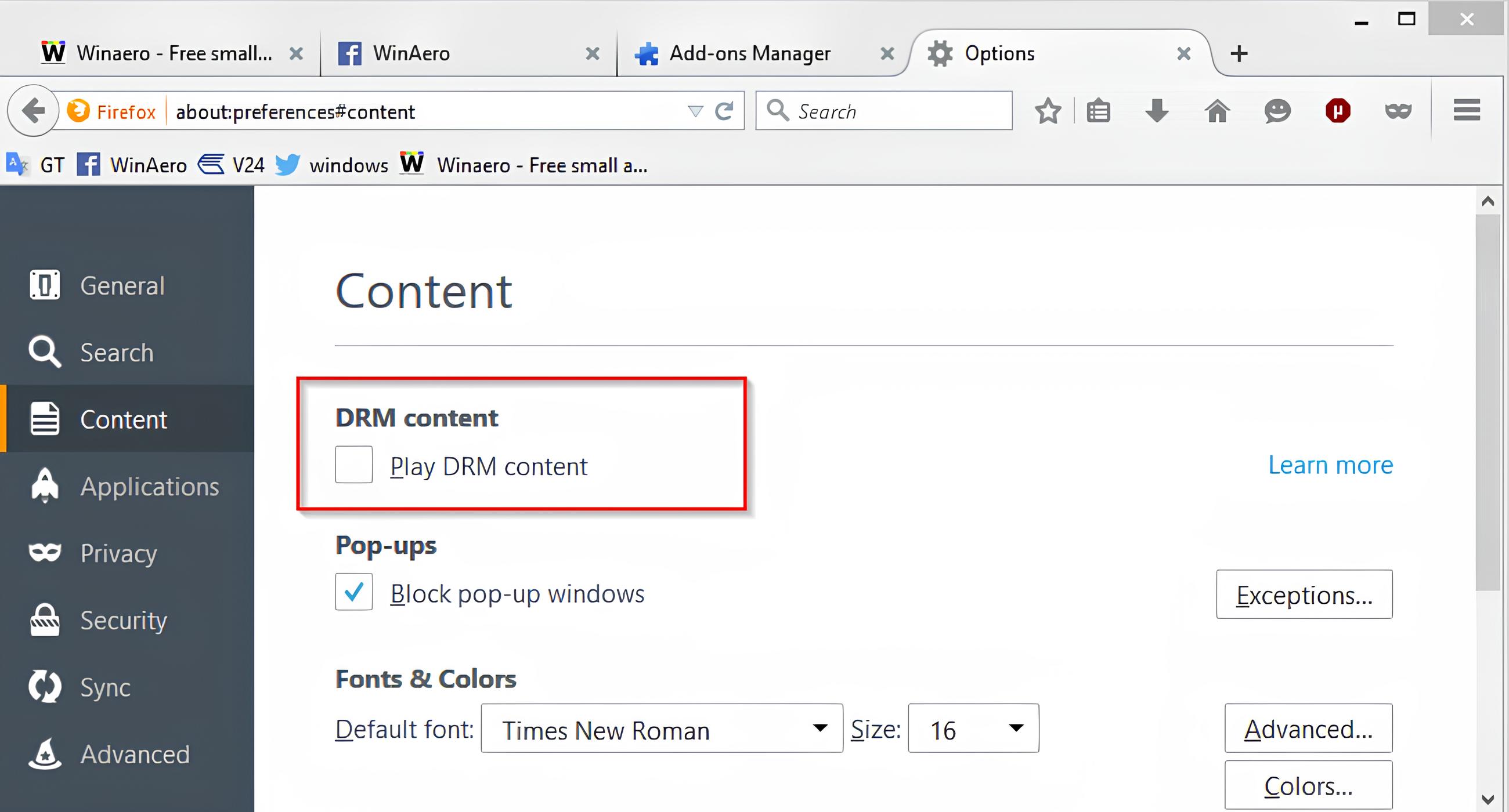 What Is DRM Content In Firefox