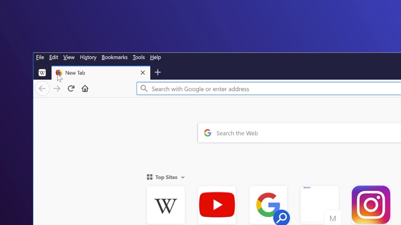 When I Open A New Tab In Firefox, I Want It To Be Google