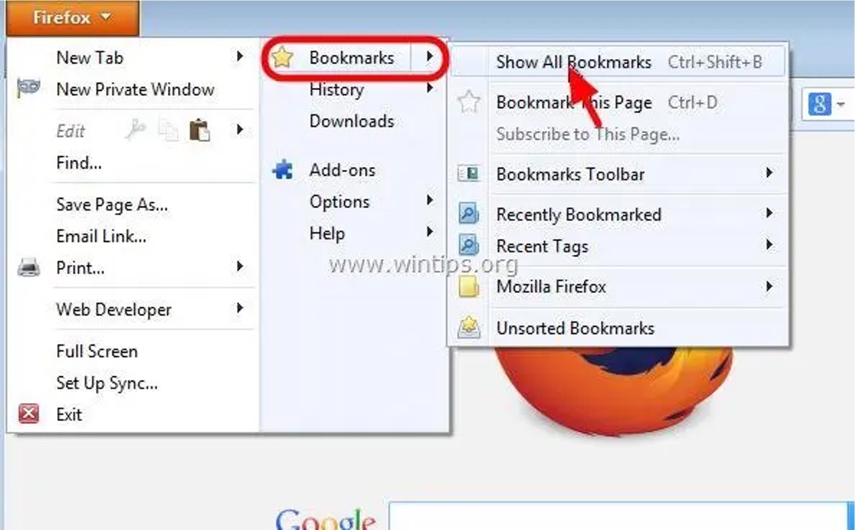 Where Firefox Bookmarks Stored
