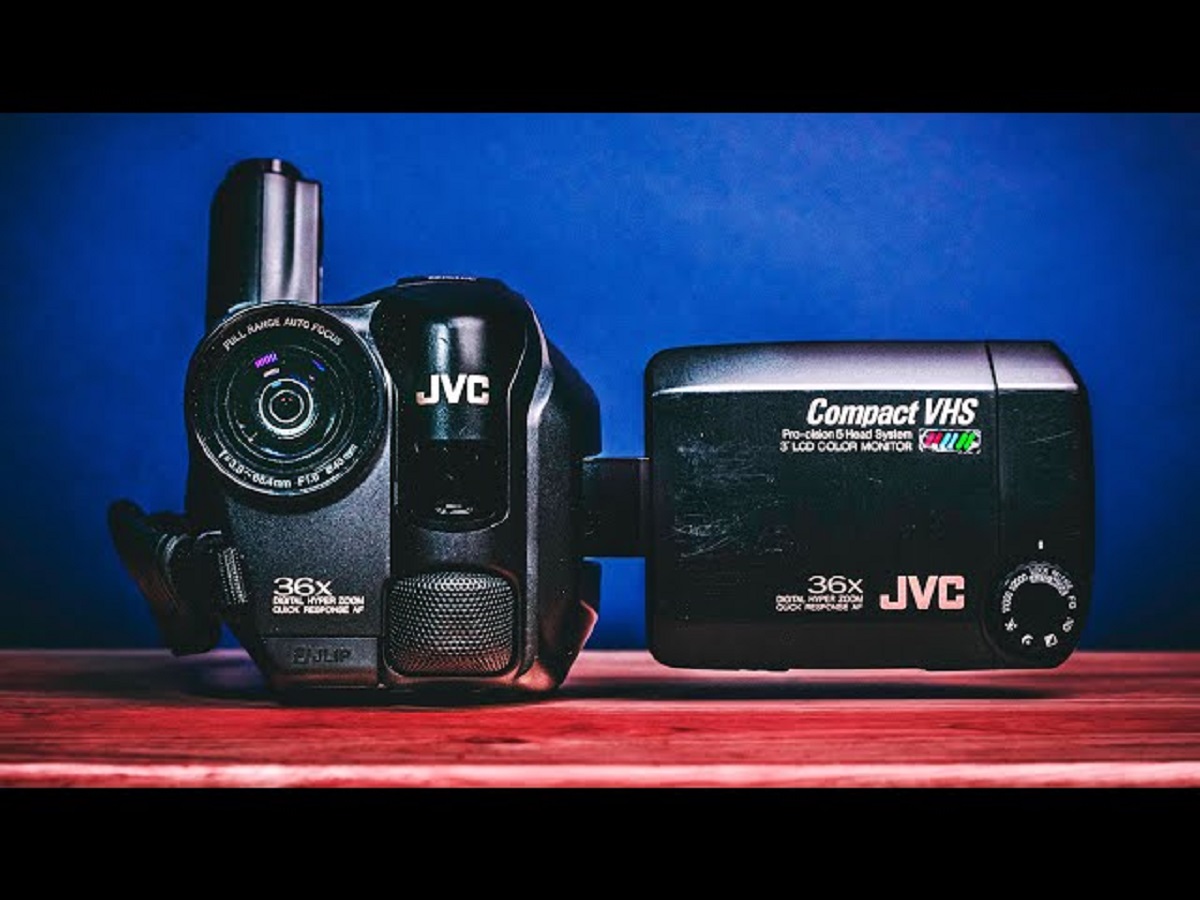 Where To Plug Charger Into JVC Compact Camcorder Model No. GR-AXM231U