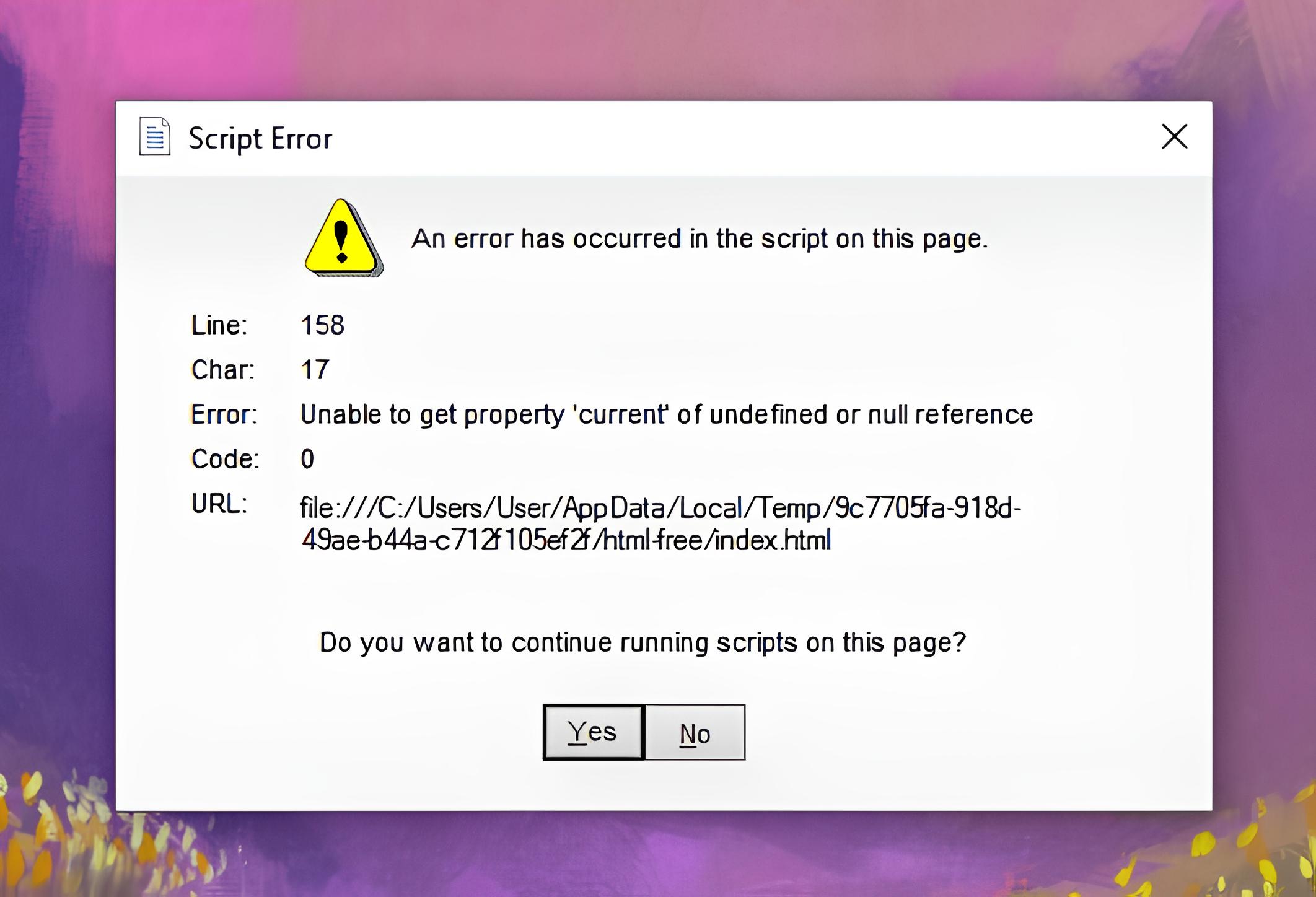 Why Am I Getting Script Errors In Firefox