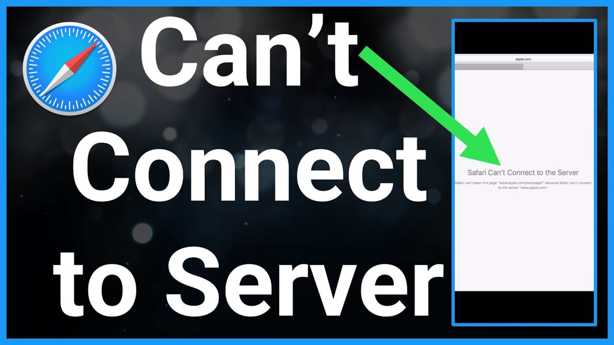 Why Does It Say Safari Cannot Connect To The Server