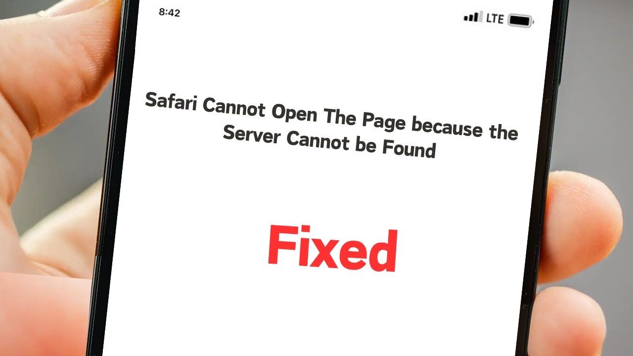 Why Is Safari Saying Server Cannot Be Found