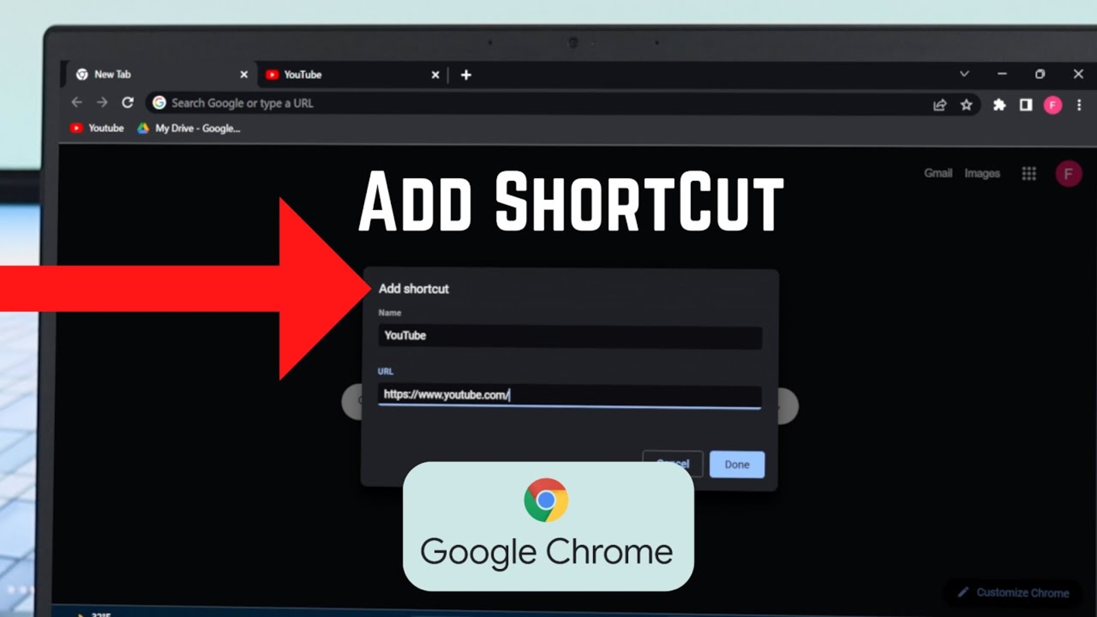 How Do I Make A Shortcut On My Google Chrome Homepage?