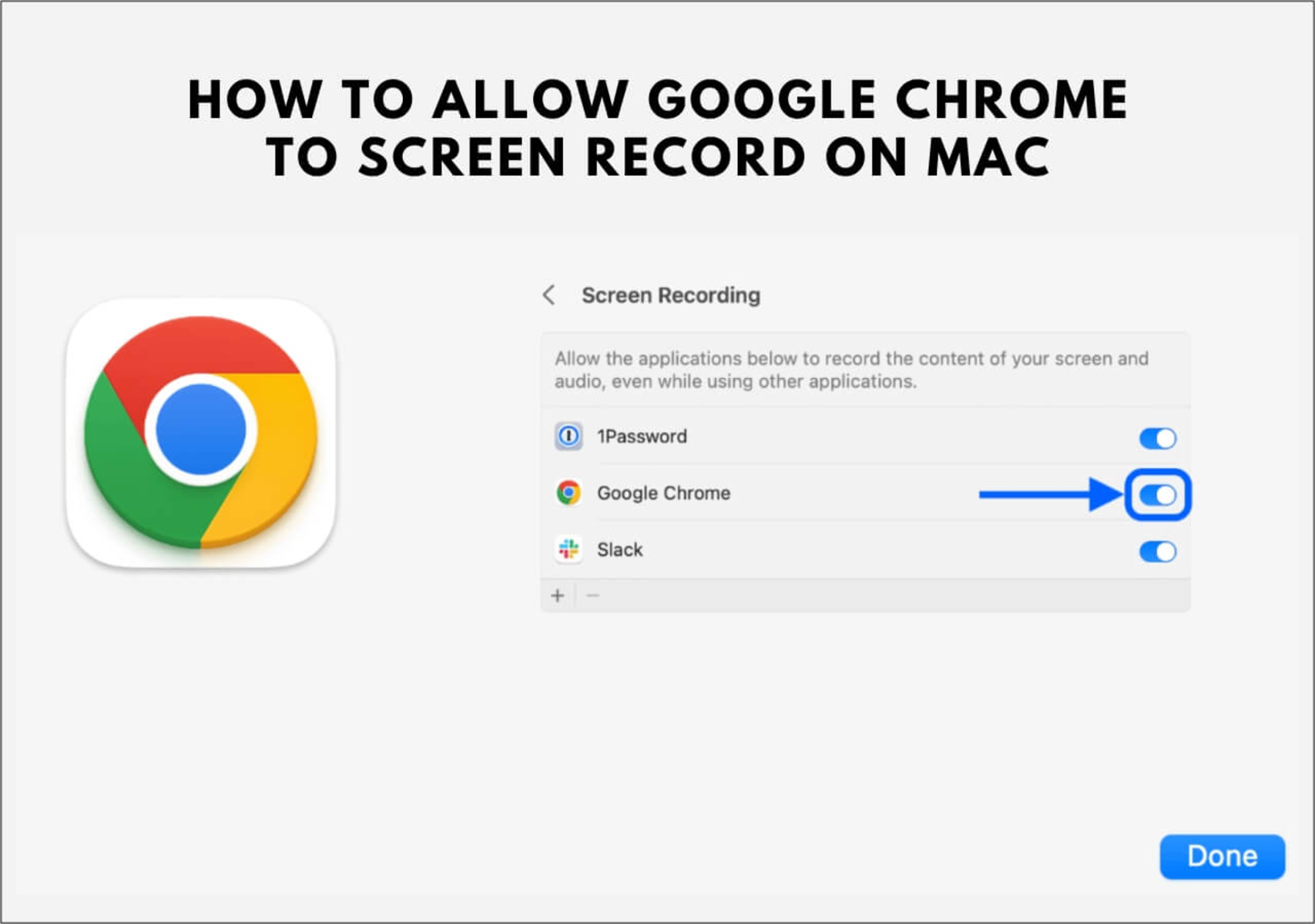 How To Add Google Chrome To Screen Recording On Mac