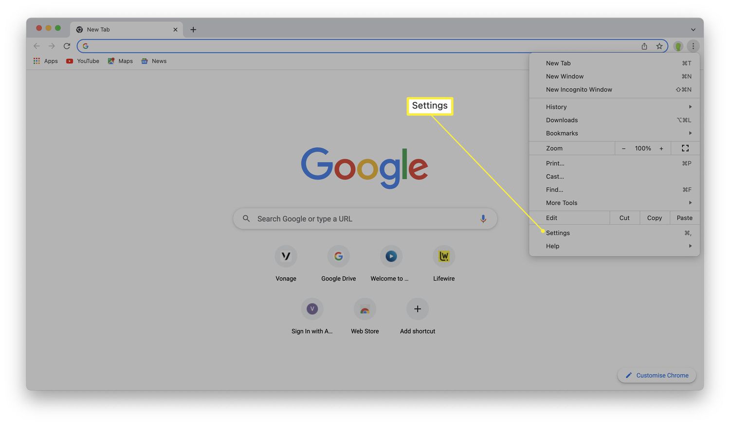 How To Assign A Homepage In Google Chrome