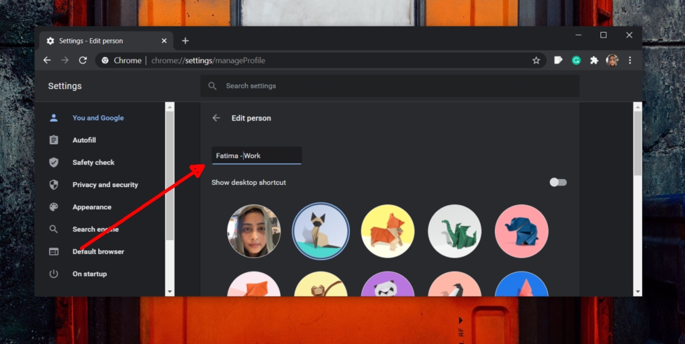 How To Change Chrome Profile Picture