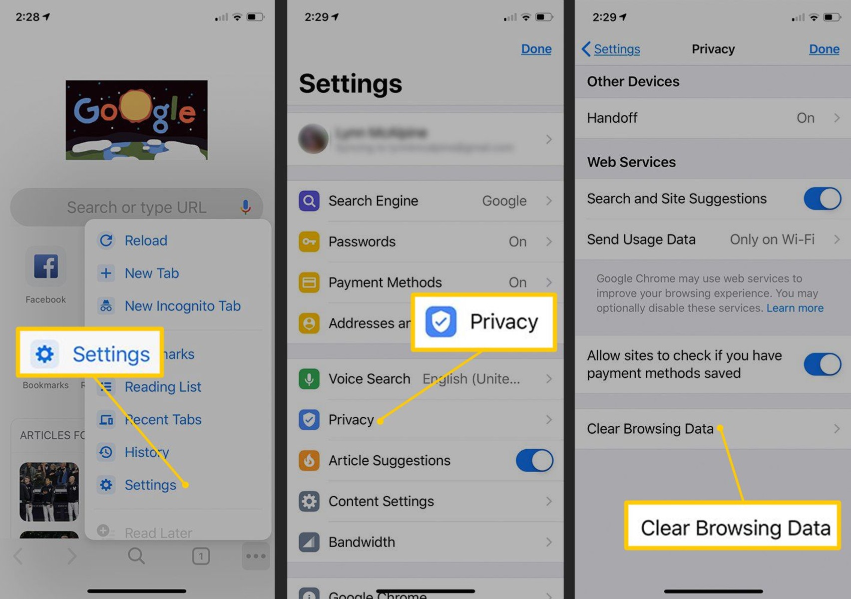 How To Clear Cache On Chrome IPhone
