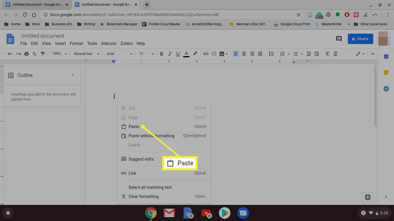 How To Copy And Paste On Chrome