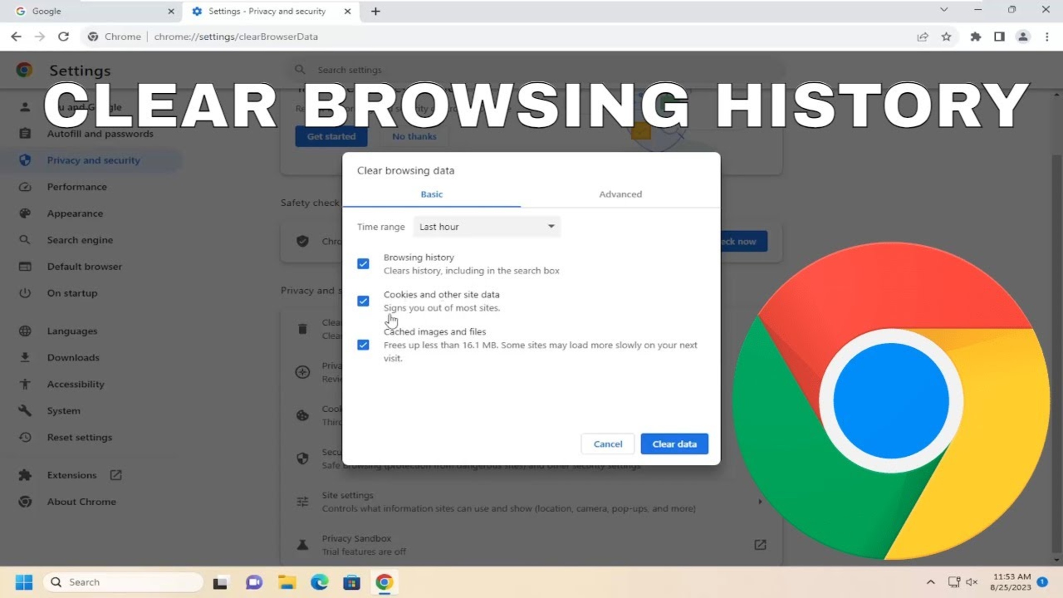 How To Delete All Browsing History On Google Chrome