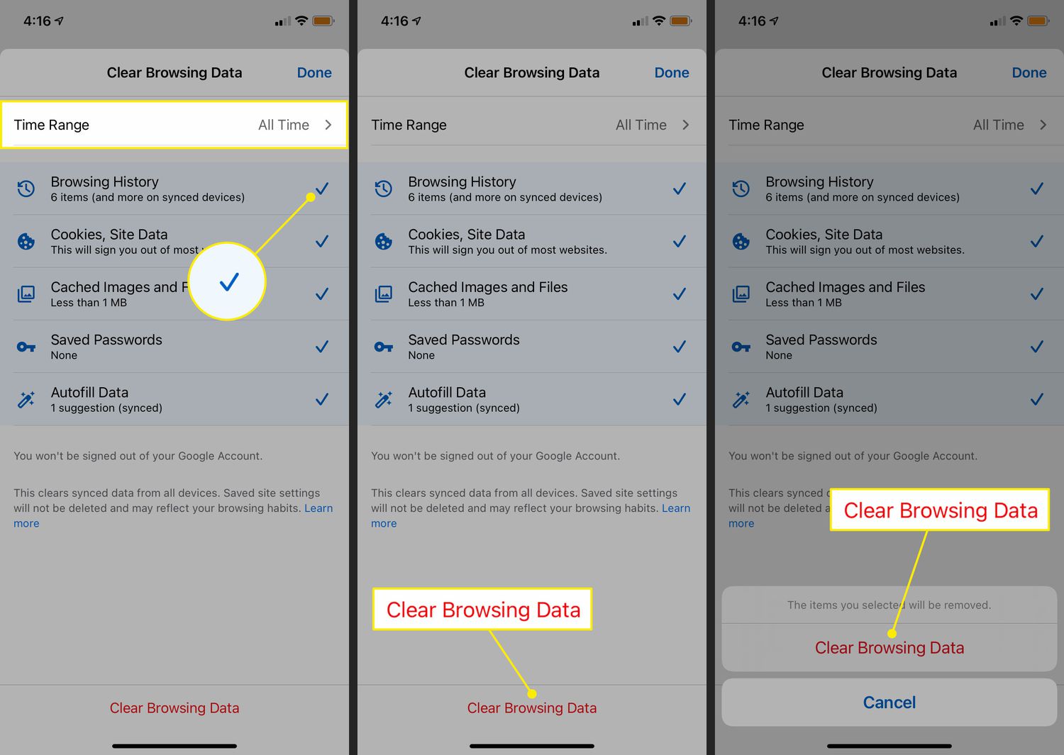How To Delete Browser History For Chrome In IPhone