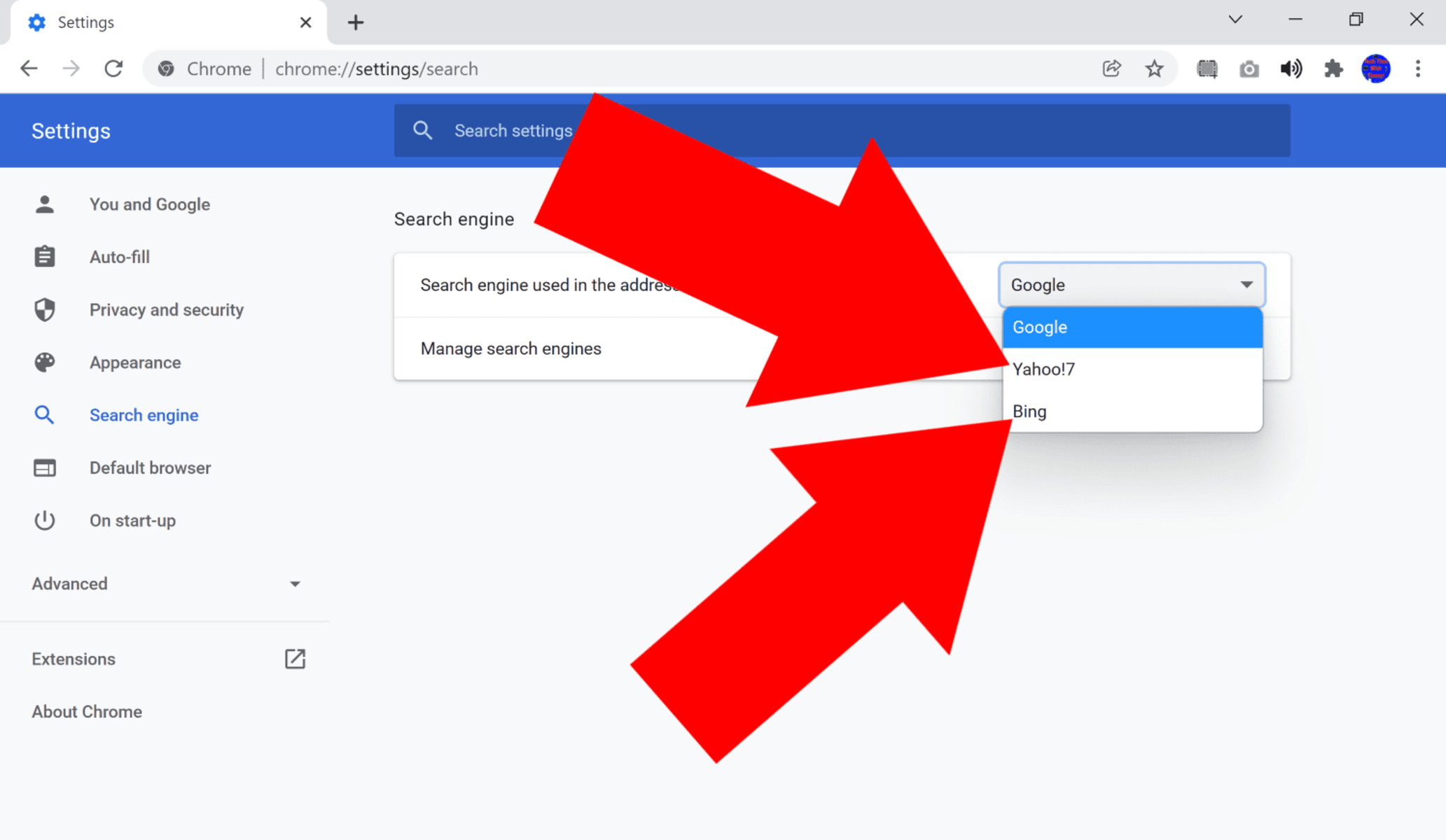 How To Delete Search Engine In Chrome