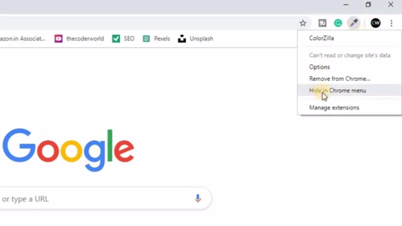 How To Hide Extensions In Chrome