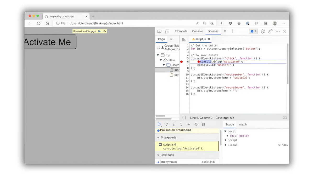 How To Open JS File In Chrome