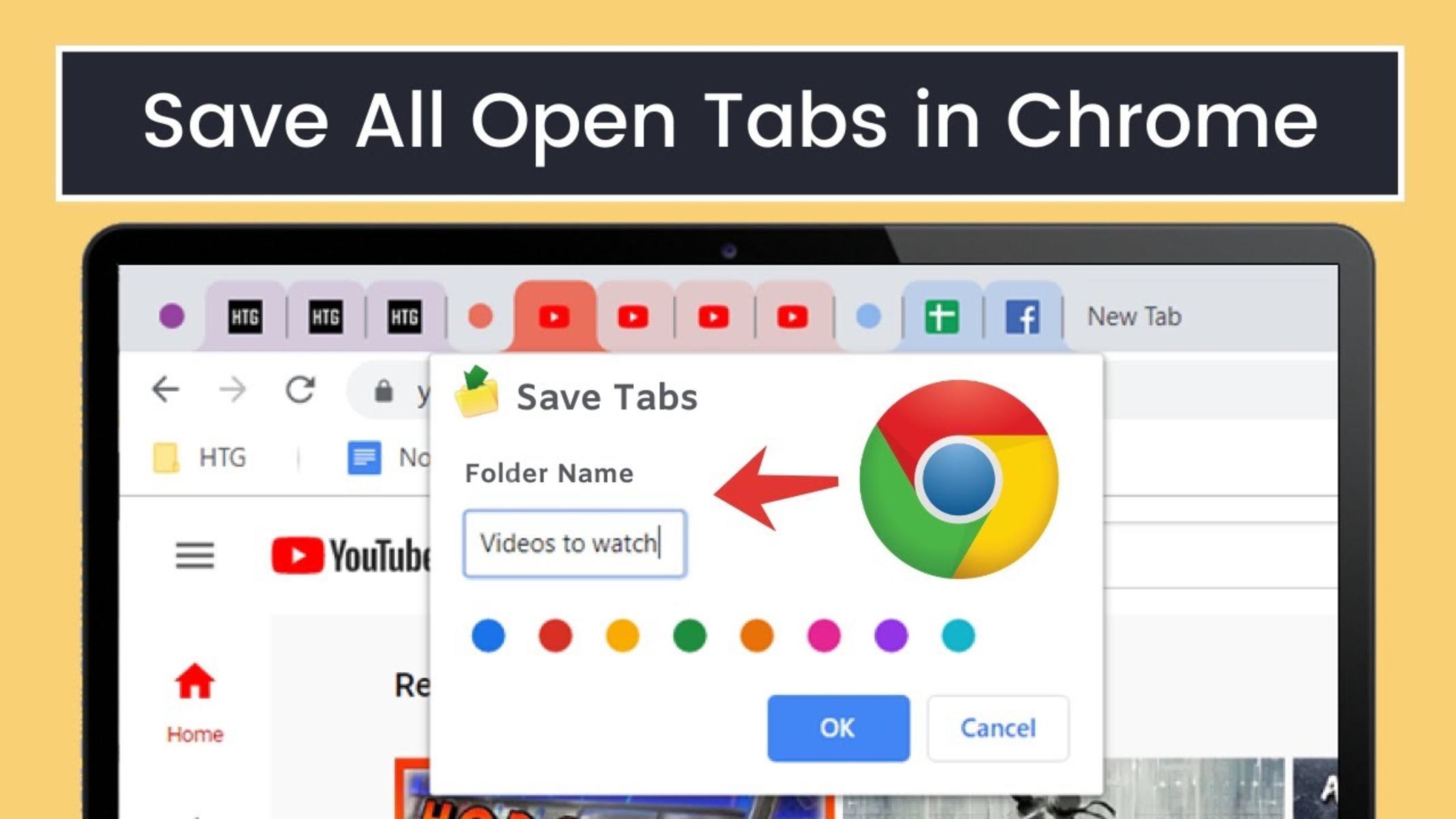 How To Save Tabs To Open In Chrome