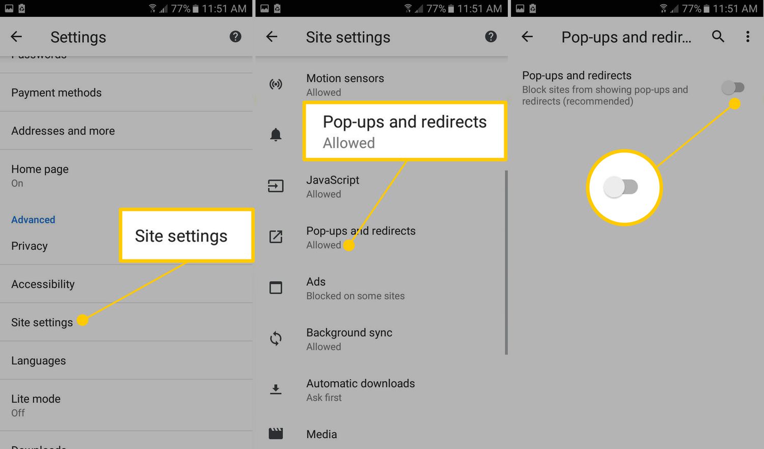 How To Stop Pop-Ups On Android Chrome