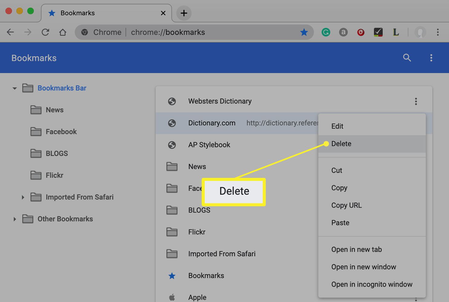 How To Undo Delete Bookmarks In Chrome