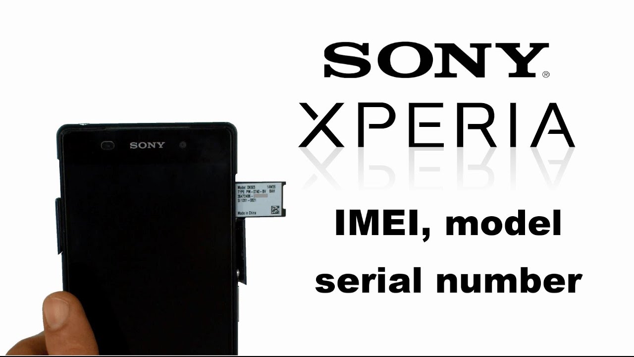 Locating Your Xperia’s IMEI Number