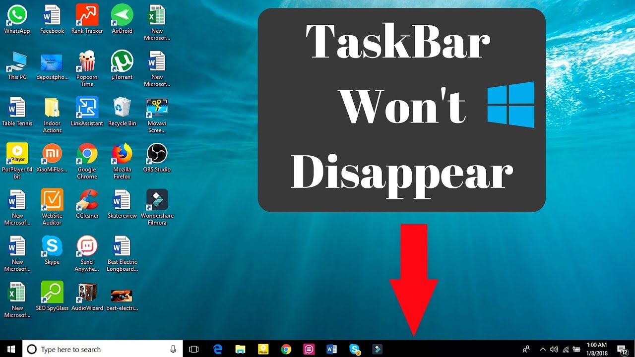 Why Does My Taskbar Not Disappear In Fullscreen Chrome?