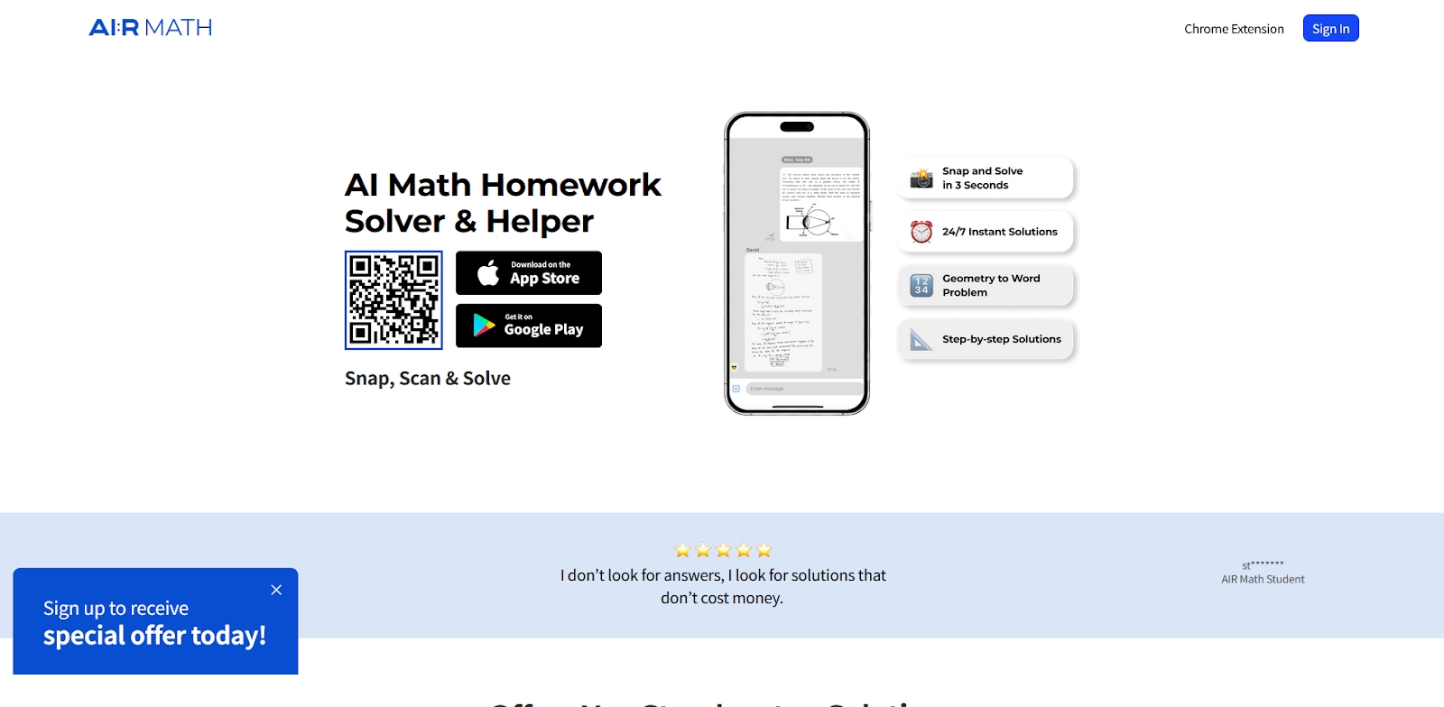 air math homework helper (solver on web)