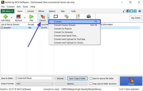 continue using convert options