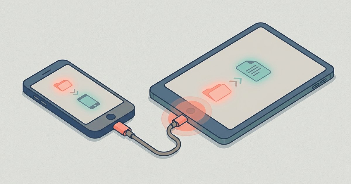How to Connect a Phone to a Tablet and Move Files