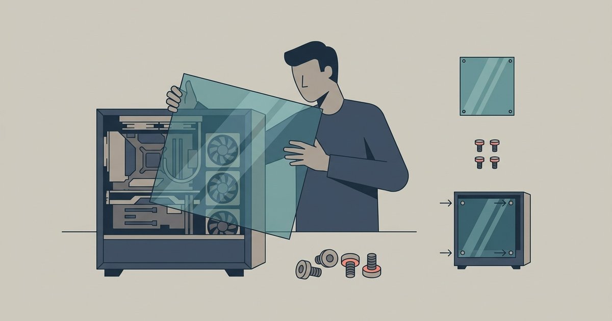 How To Reinstall A Tempered Glass Side Panel Without Shattering It