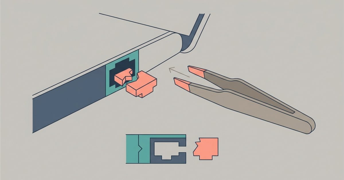 How To Remove A Broken Ethernet Clip Stuck In The Port