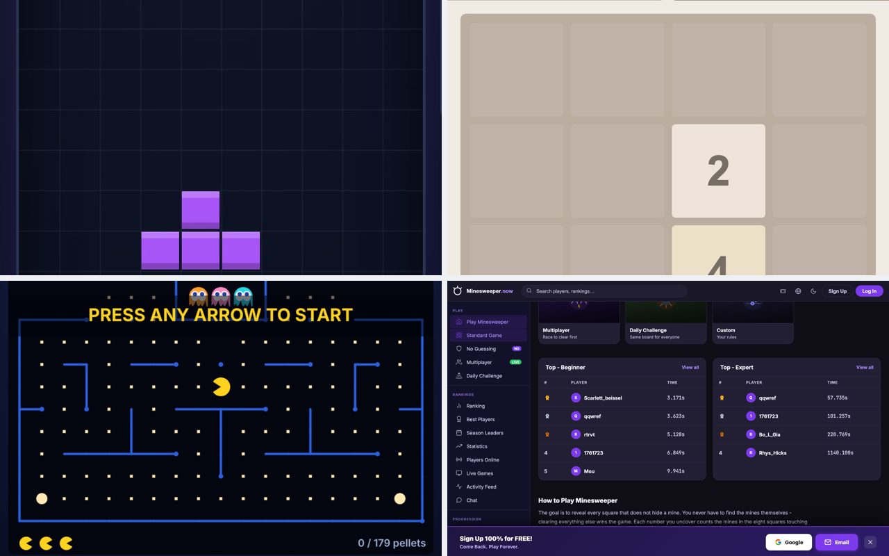 Quick Games for a Ten-Minute Break