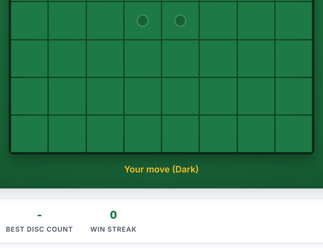 Reversi and Othello being played at reversi.now in a browser