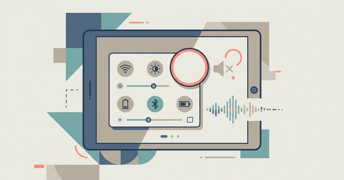 Tablet Speaker Icon Missing From Quick Settings Panel