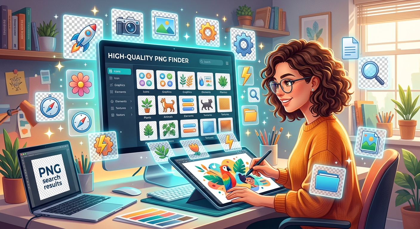 How to Find High-Quality PNG Files for Any Design Project