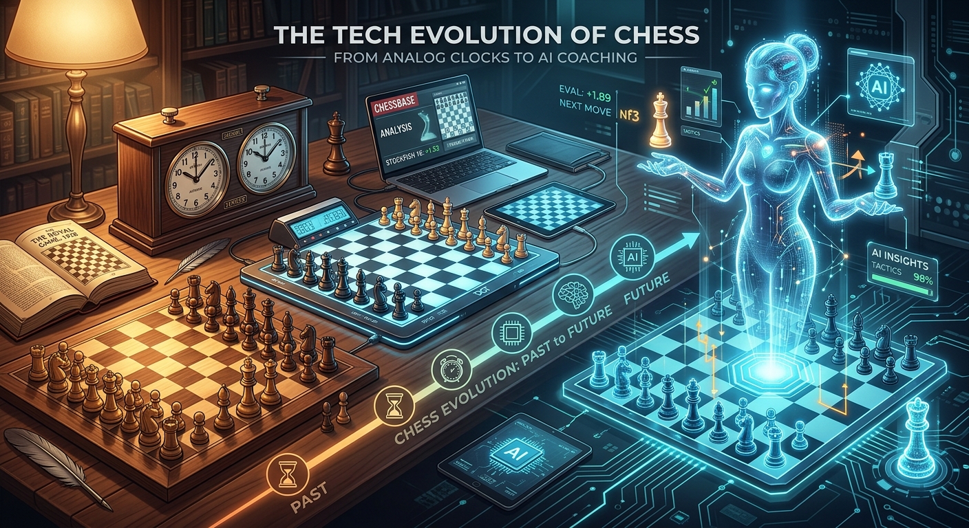 The Tech Evolution of Chess, From Analog Clocks to AI Coaching